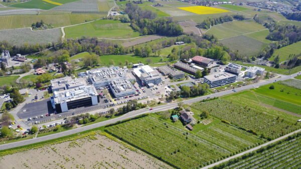 The Aubonne biotech manufacturing site of Merck.