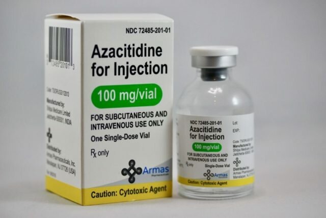 Azacitidine for Injection 100 MG is a Vidaza generic used for the treatment of myelodysplastic syndrome.