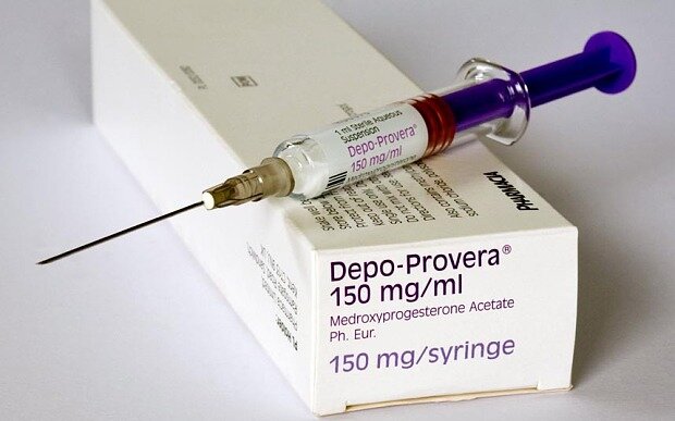 Depo Provera injectable contraceptive female contraception. 